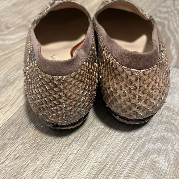 NICHOLAS KIRKWOOD Women's Snakeskin Round-Toe Loafers / Flats, Size 36.5 - Picture 5 of 10